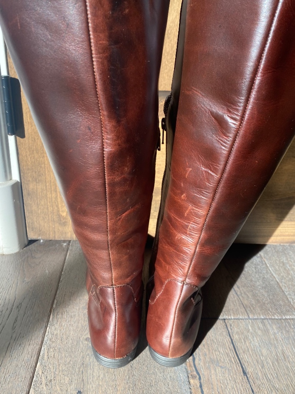 Born Donya Brown Leather Tall Boots Women’s SIZE 10 Riding B73706 CQH12 - Picture 11 of 12